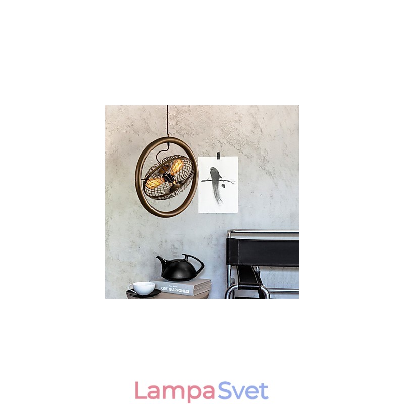 Retro klasické kovové stropné ventilátorové svietidlá Jednoduché závesné svietidlá Závesná kaviarenská lampa