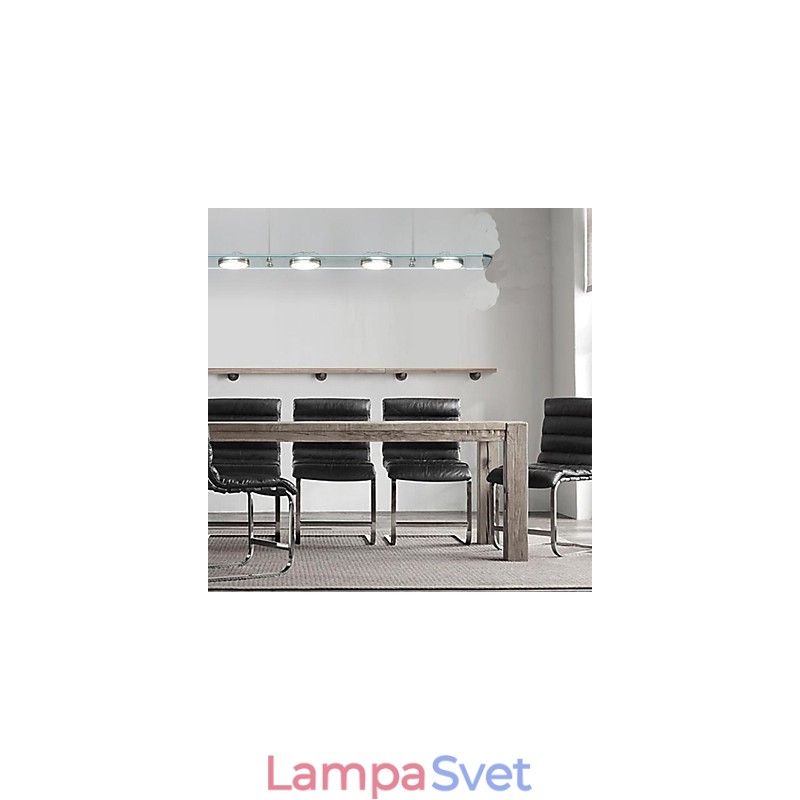 Reštauračná stolová lampa obdĺžnikové sklo