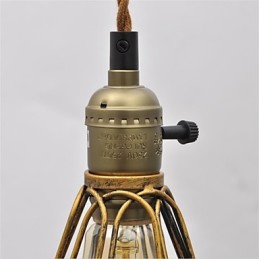 Americký country Vintage jednohlavý lotosový železný luster