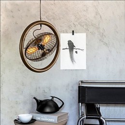 Závesné svietidlo Retro Industrial Wind lamp v americkom štýle