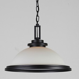 Závesné svetlá Rustic Lodge Metal Painting Black