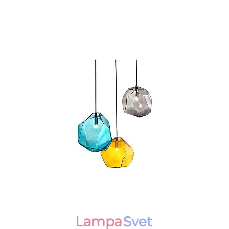 Creative Ice Crystal Glass Diamantové závesné chromatické Droplight Lamp Light