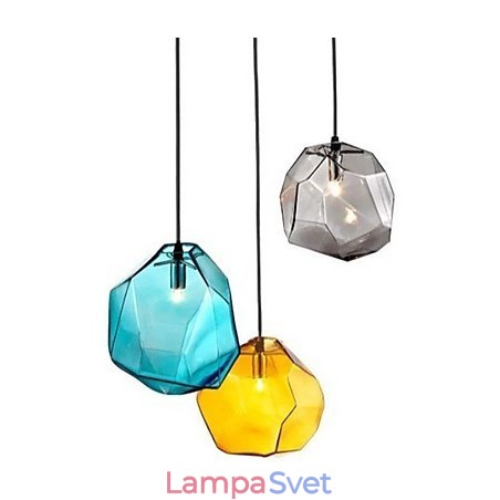 Creative Ice Crystal Glass Diamantové závesné chromatické Droplight Lamp Light Creative Ice Crystal Glass Diamantové závesné chromatické Droplight Lamp Light