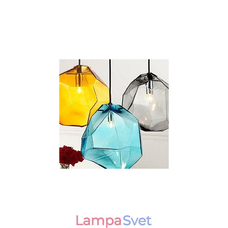 Creative Ice Crystal Glass Diamantové závesné chromatické Droplight Lamp Light