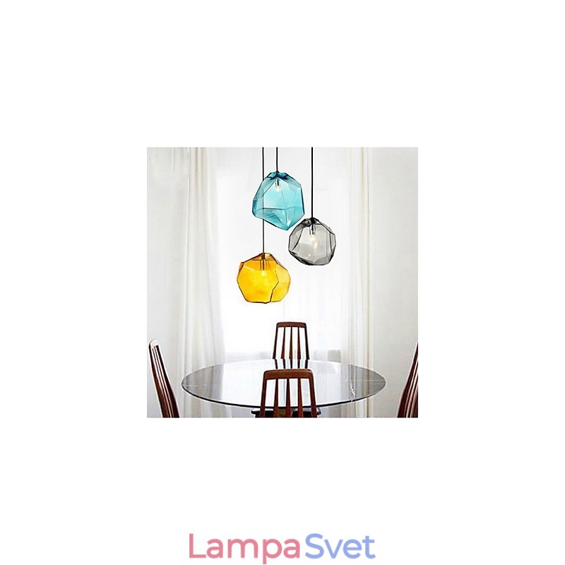 Creative Ice Crystal Glass Diamantové závesné chromatické Droplight Lamp Light