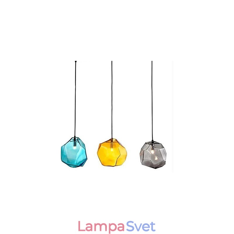 Creative Ice Crystal Glass Diamantové závesné chromatické Droplight Lamp Light