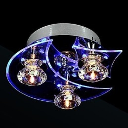 Luster Modern Crystal Living 3 svietidlá