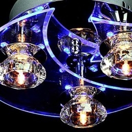 Luster Modern Crystal Living 3 svietidlá