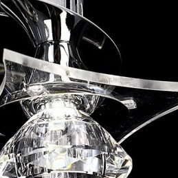 Luster Modern Crystal Living 3 svietidlá