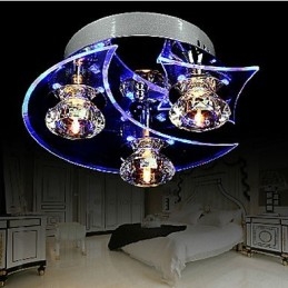 Luster Modern Crystal Living 3 svietidlá