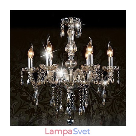 6 svetiel Luxusný krištáľový luster Cognac Color K9 Crystal Luster 6 svetiel Luxusný krištáľový luster Cognac Color K9 Crystal Luster
