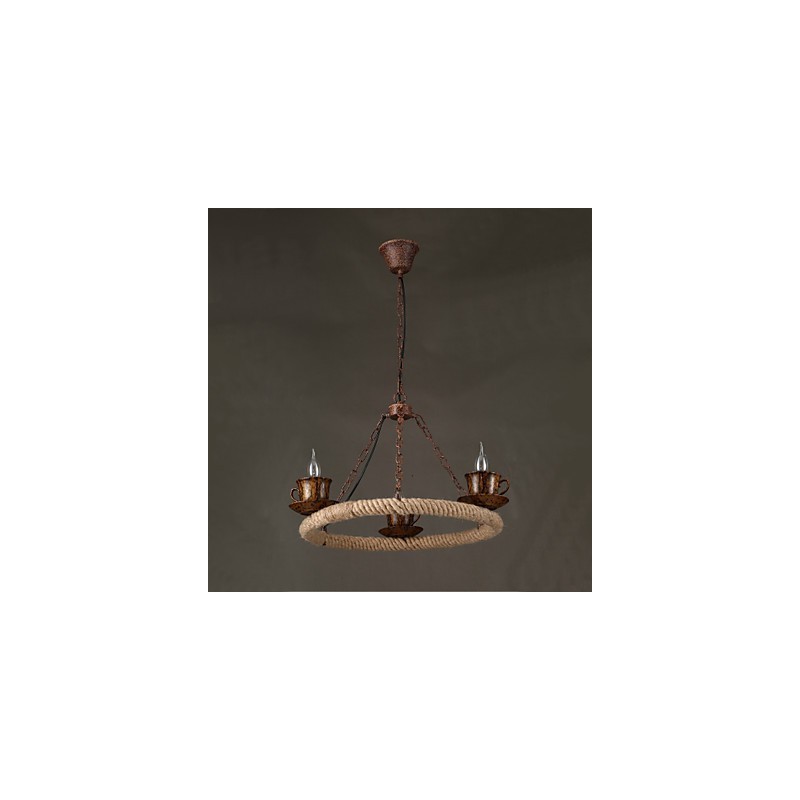 Vintage vidiecka maľba s kovovým príveskom v garáži