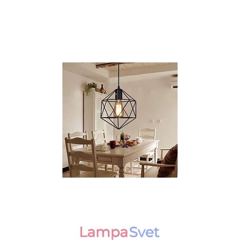 Geometric Line Diamantový kovaný luster Závesné svetlo Moderné súčasné