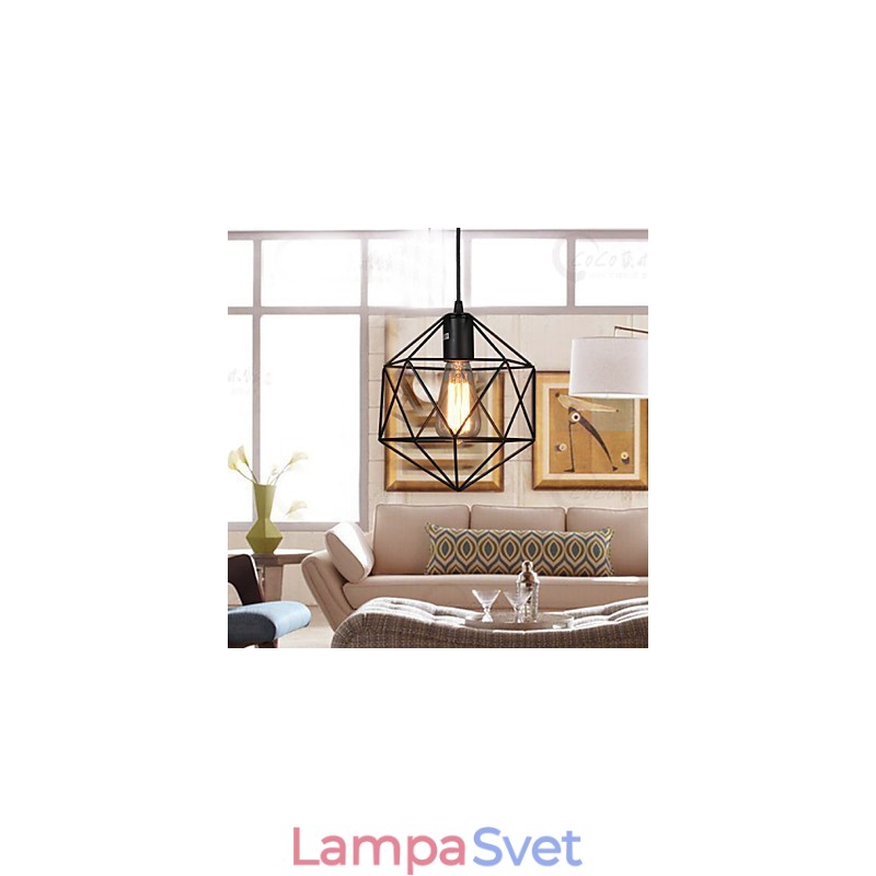 Geometric Line Diamantový kovaný luster Závesné svetlo Moderné súčasné
