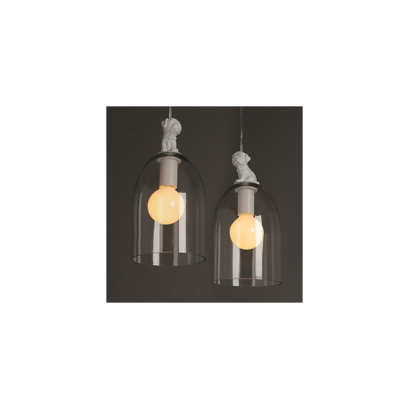 Kreatívna malá lampa Droplight s kresleným psom Taipei Rural Glass Individuality