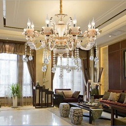 Jednoduchá európska luxusná lampa typu Gold Jade Zinok Alloy