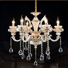 Jednoduchá európska luxusná lampa typu Gold Jade Zinok Alloy