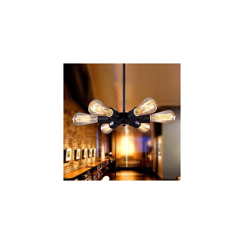 American Country Industrial Wind Six Head Droplight na ruské koleso