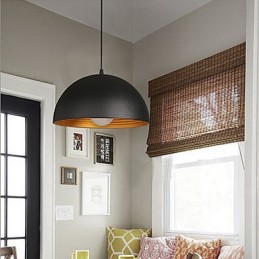 Kreatívna lampa Okrúhle komínové svietidlo Kované železné kované Postavy Luster Jedlá Čiernobiely