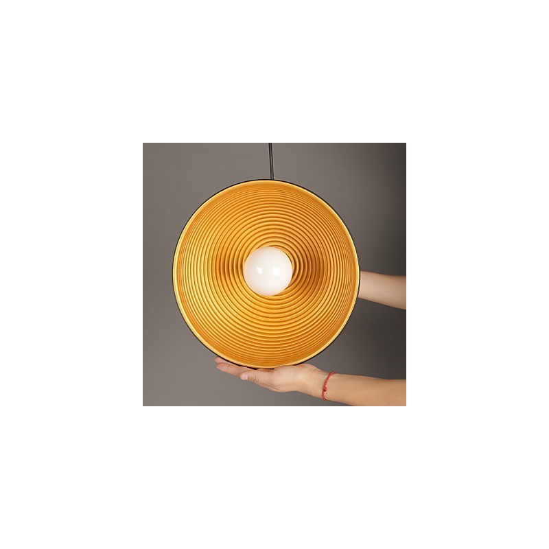 Kreatívna lampa Okrúhle komínové svietidlo Kované železné kované Postavy Luster Jedlá Čiernobiely