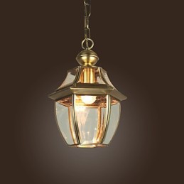 Tradičná klasická lampa v mini štýle galvanizované závesné svetlo