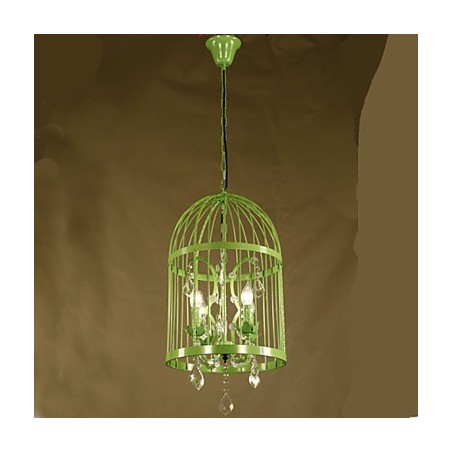 Vintage Iron Cage Lampa Luster Crystal Vintage Iron Cage Lampa Luster Crystal