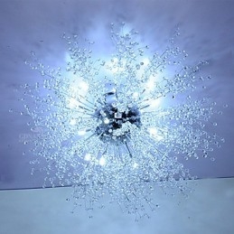 G4 Mitated Crystal Závesná lampa Light Stainless Steel Dia 90CM