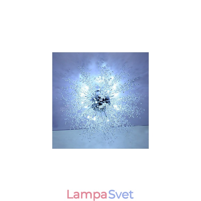 G4 Mitated Crystal Závesná lampa Light Stainless Steel Dia 90CM