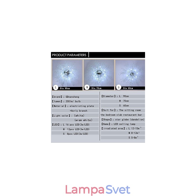 G4 Mitated Crystal Závesná lampa Light Stainless Steel Dia 90CM