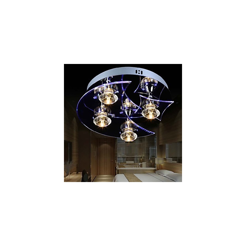 Luster Modern Crystal Living 4 svietidlá