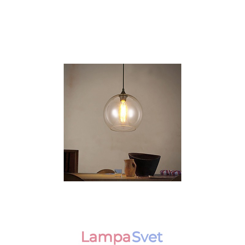 American Creative Nordic Contracted Rural Glass Ball Single Head Droplight Lanp