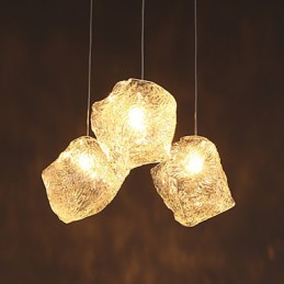 Súčasné a zmluvné umenie Sklenený luster na nepravidelné jedlá Luster z ľadového krištáľu