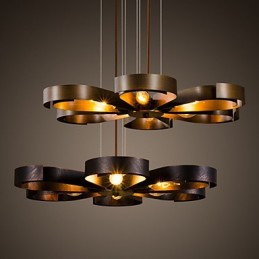 Retro klasické kovové stropné svietidlá Jednoduché závesné svietidlá Závesná kaviarenská lampa