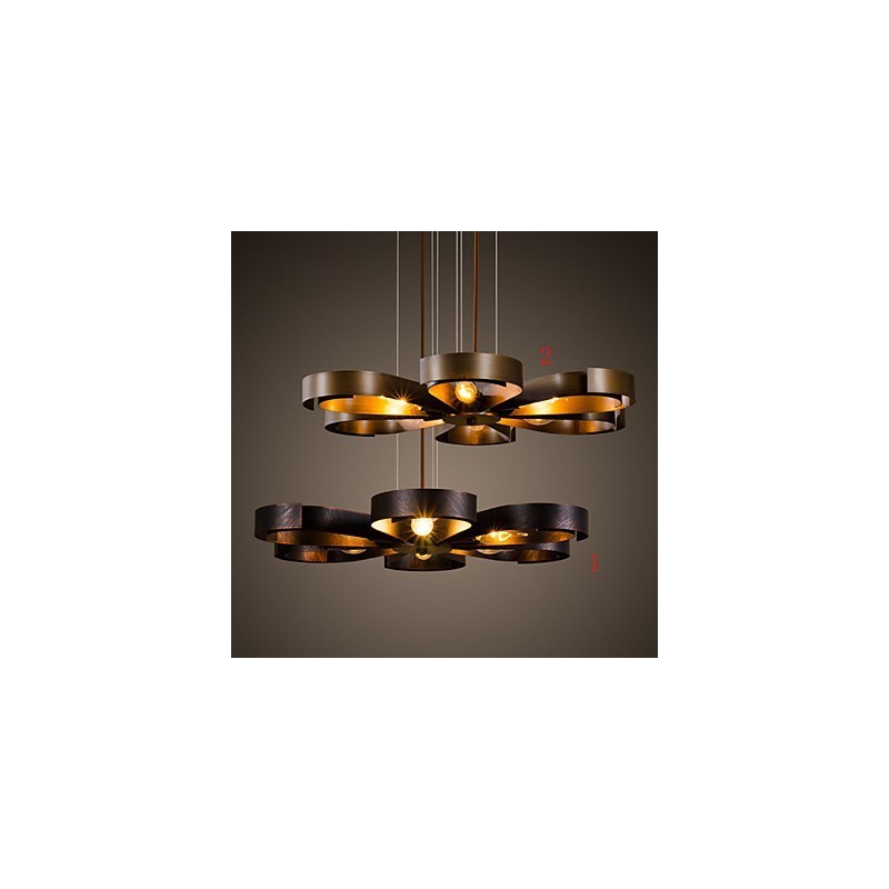Retro klasické kovové stropné svietidlá Jednoduché závesné svietidlá Závesná kaviarenská lampa