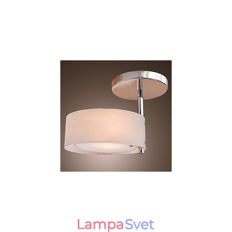 Moderný moderný chrómový kovový luster v mini štýle pod omietku