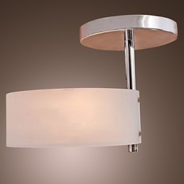 Moderný moderný chrómový kovový luster v mini štýle pod omietku