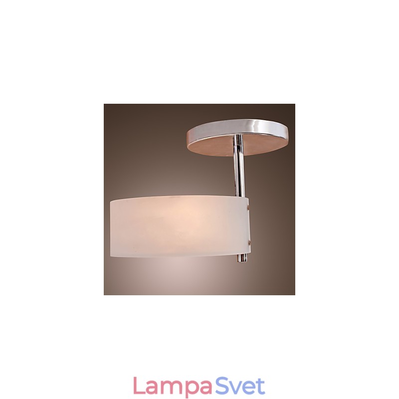 Moderný moderný chrómový kovový luster v mini štýle pod omietku