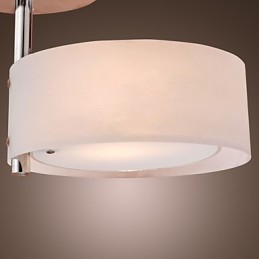 Moderný moderný chrómový kovový luster v mini štýle pod omietku