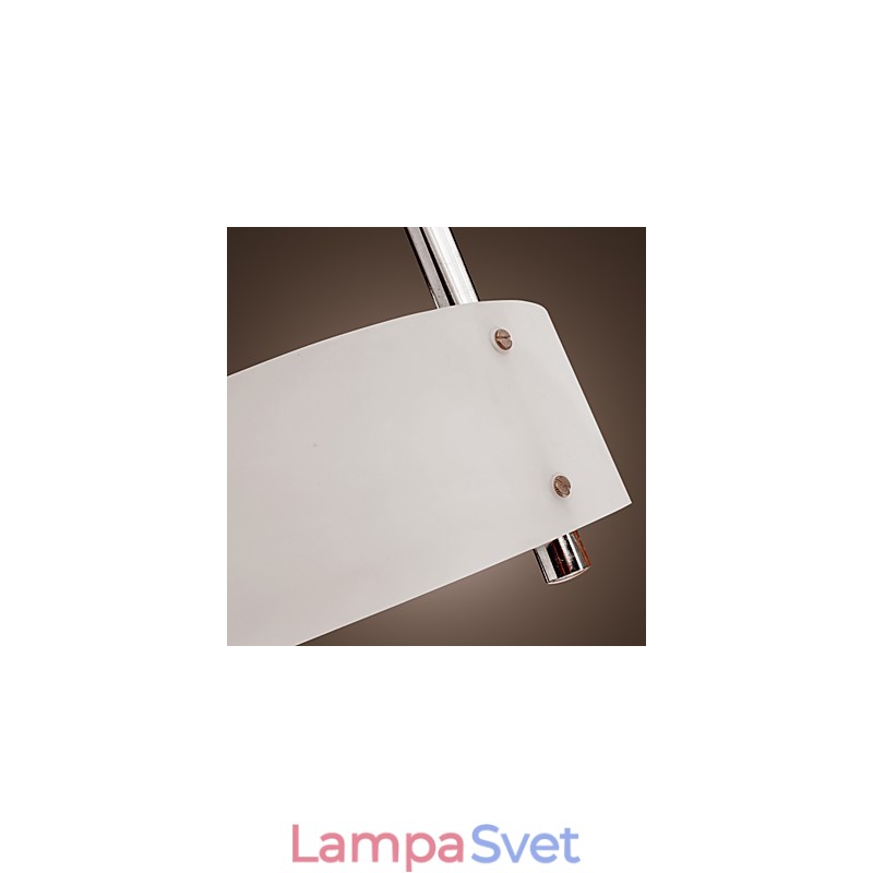 Moderný moderný chrómový kovový luster v mini štýle pod omietku