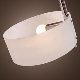 Moderný moderný chrómový kovový luster v mini štýle pod omietku