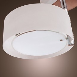 Moderný moderný chrómový kovový luster v mini štýle pod omietku
