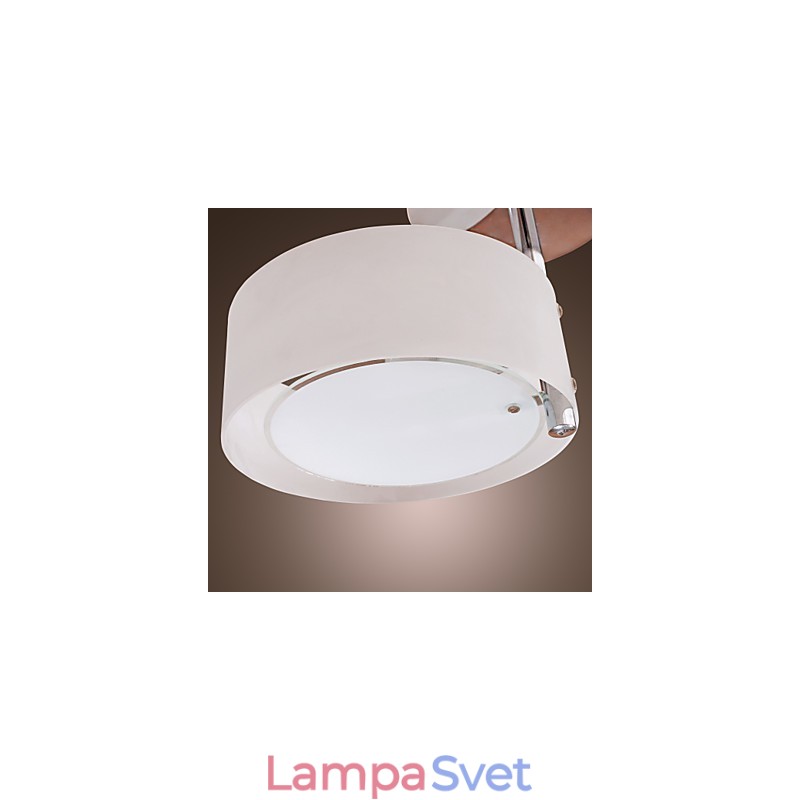 Moderný moderný chrómový kovový luster v mini štýle pod omietku