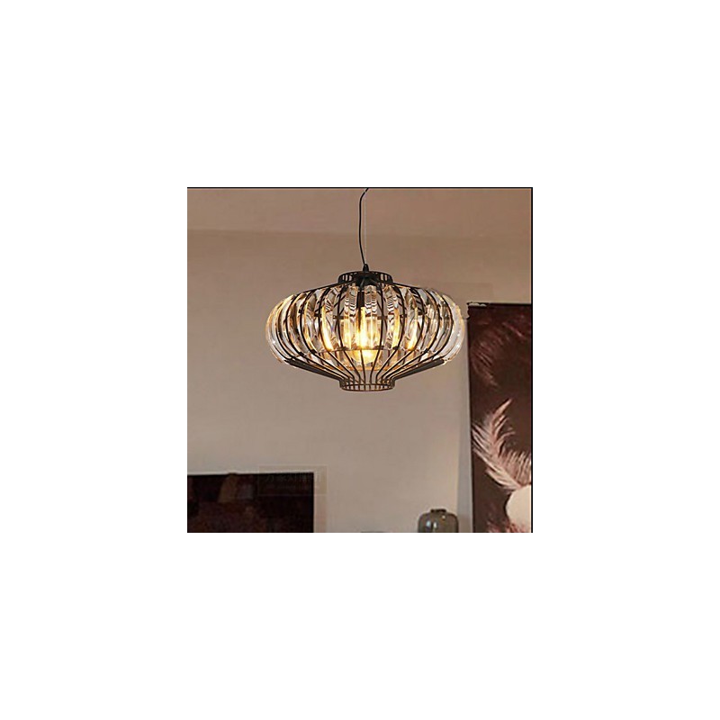 Jednoduchý krištáľový luster Iron Art Creative