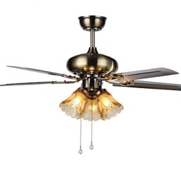 Stropné ventilátory Luxe Eco Moderný stropný ventilátor s ľahkými 42-palcovými lopatkami Povrchová úprava z brúsenej ocele