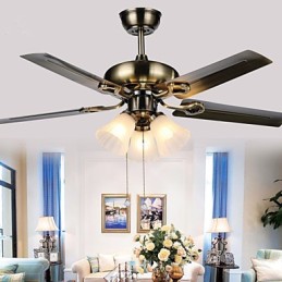 Stropné ventilátory Luxe Eco Moderný stropný ventilátor s ľahkými 42-palcovými lopatkami Povrchová úprava z brúsenej ocele