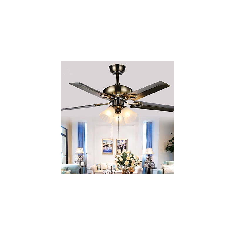 Stropné ventilátory Luxe Eco Moderný stropný ventilátor s ľahkými 42-palcovými lopatkami Povrchová úprava z brúsenej ocele