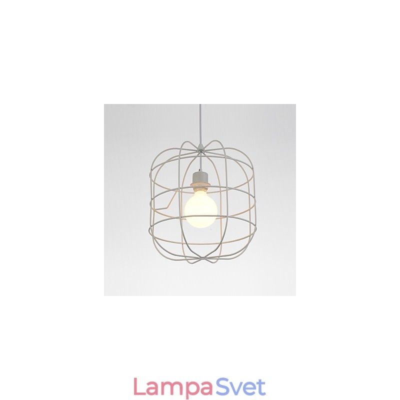 Mini umelecká závesná lampa vtáčia klietka 1 Svetlá Mordern Jednoduchosť Povrchová úprava Čierna Biela Kovová uhlíková oceľ Droplight