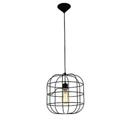 Mini umelecká závesná lampa vtáčia klietka 1 Svetlá Mordern Jednoduchosť Povrchová úprava Čierna Biela Kovová uhlíková oceľ Droplight