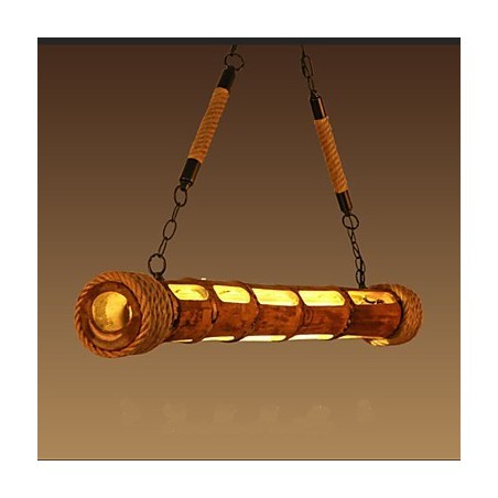 Ozdobný vyrezávaný bambusový luster Coffee Garden