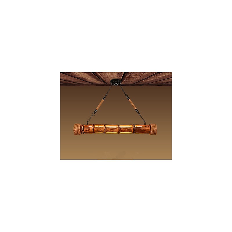 Ozdobný vyrezávaný bambusový luster Coffee Garden